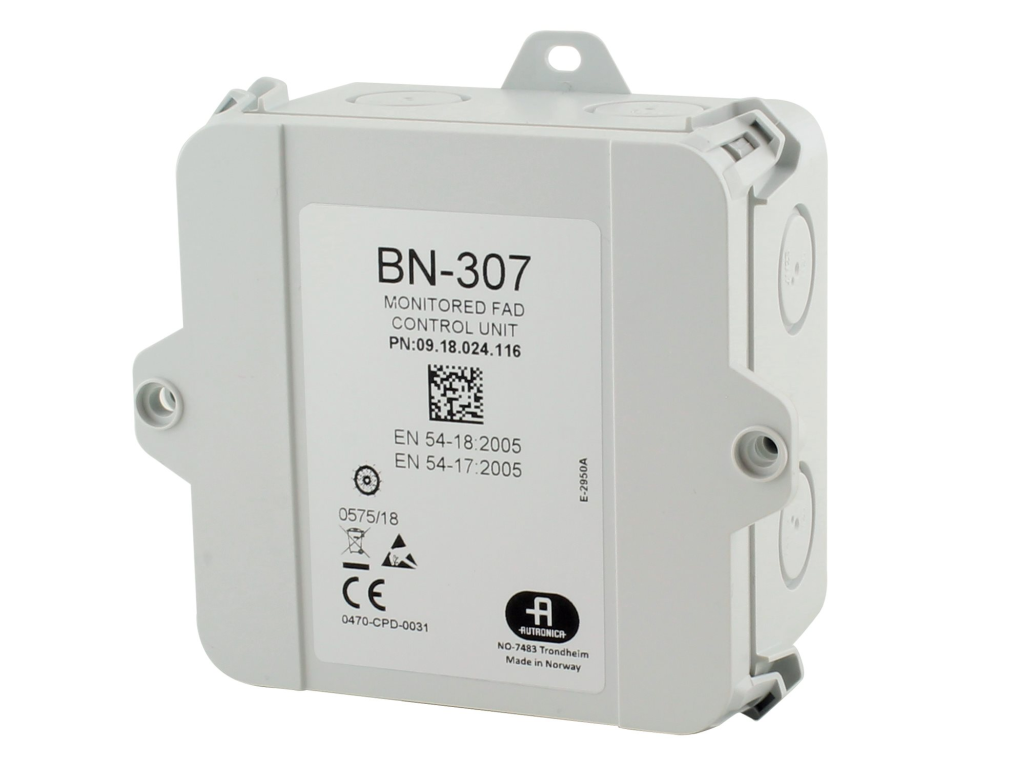 monitored fire alarm device control unit bn 307